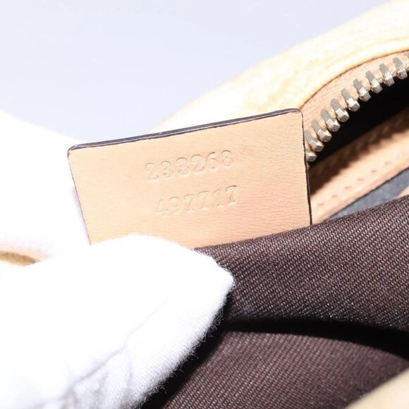 GUCCI GG Supreme Shoulder Bag PVC Beige Gold - Picture 12 of 16